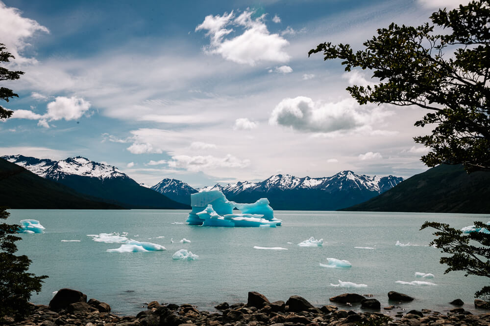 Ice around Perito Moreno glacier.