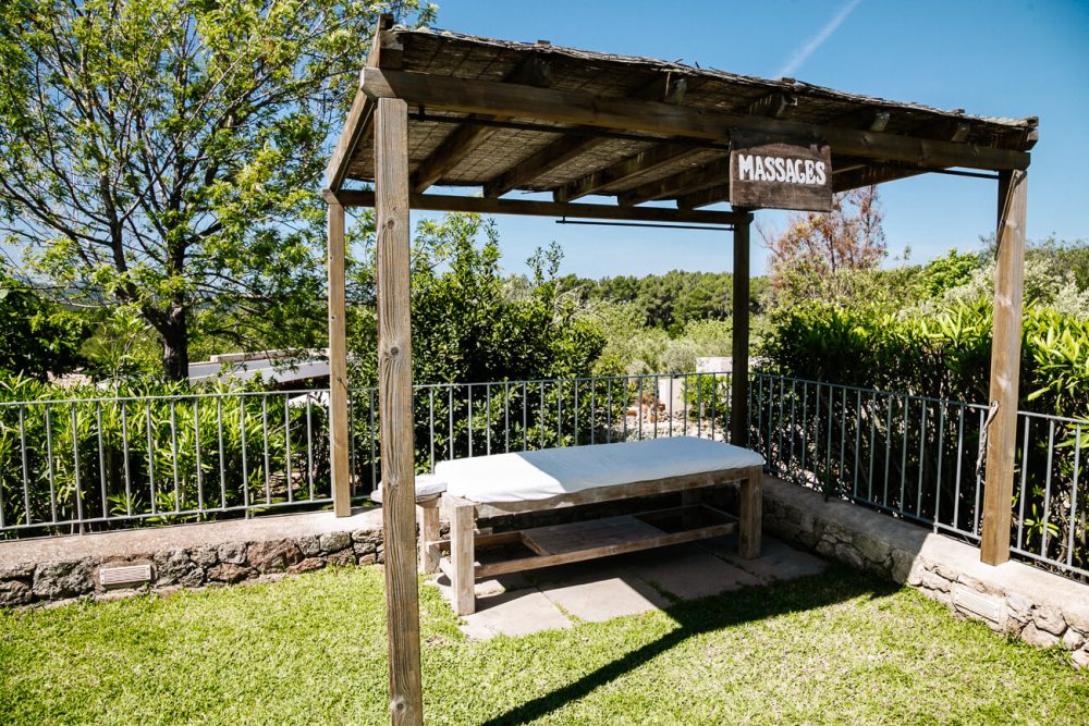 massage area at Can Lluc 