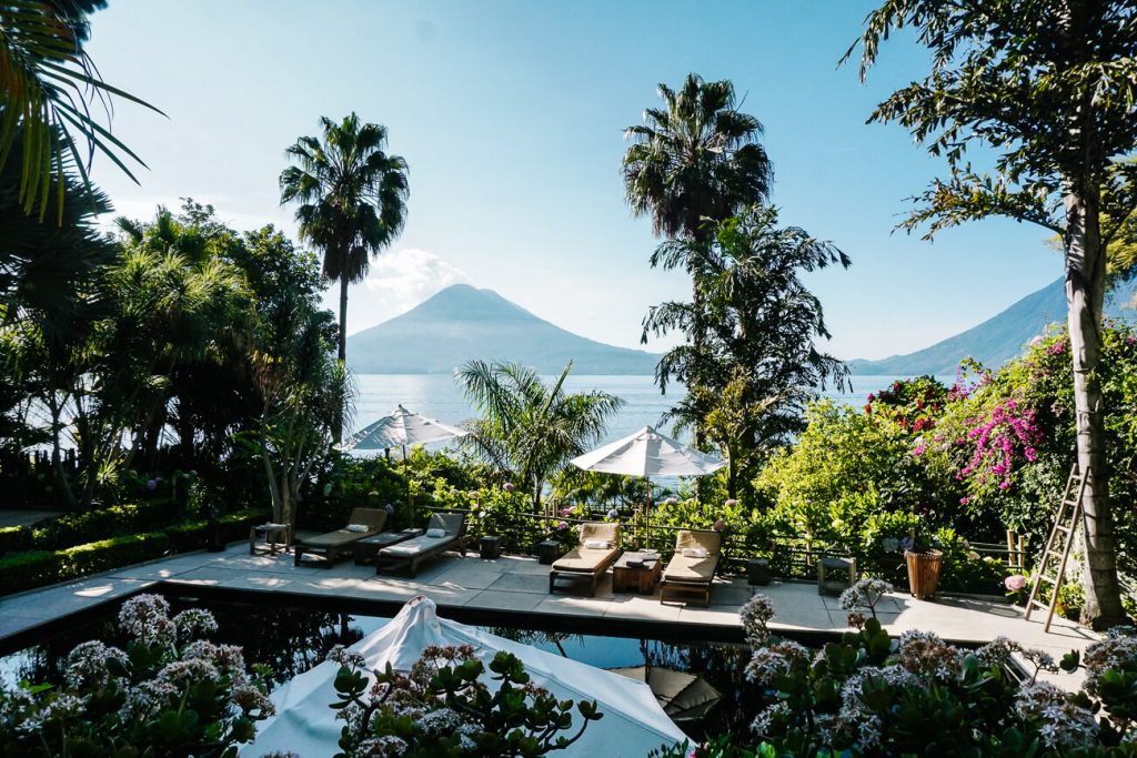 volcano and lakes view of rooms at Casa Prana