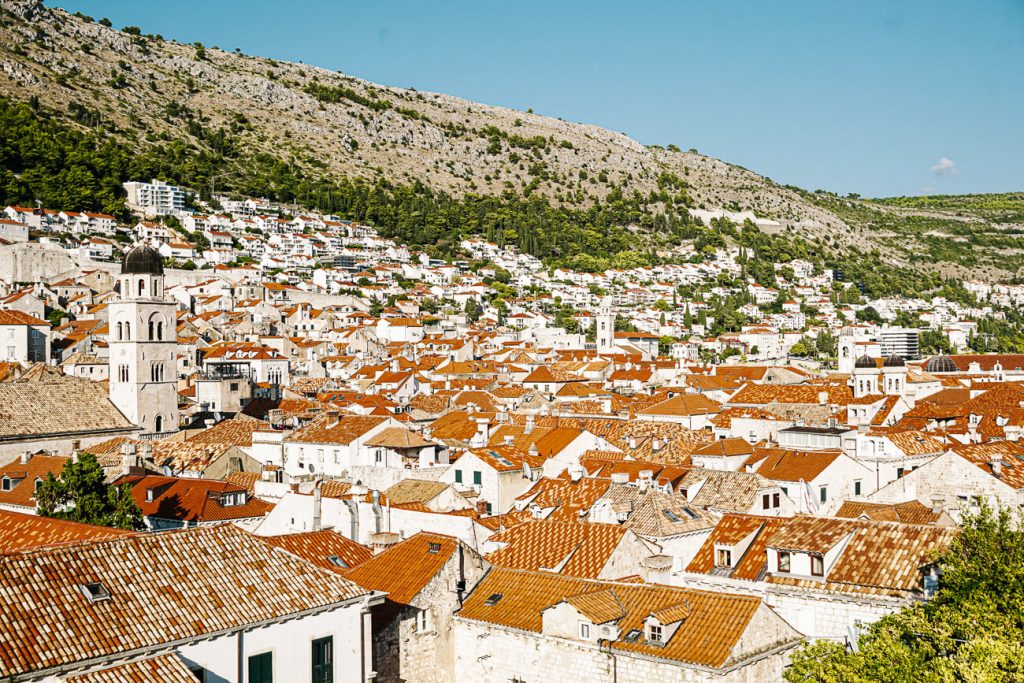 view of Dubrovnik, at the Dalmatian coast of Croatia