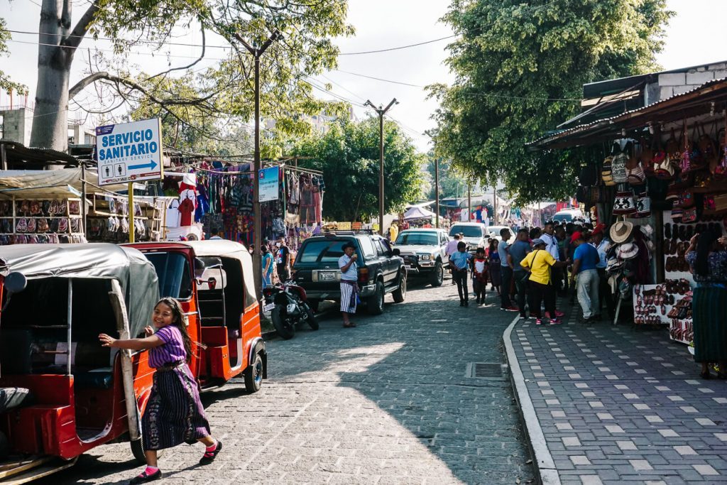 streets in Santiago de Atitlan