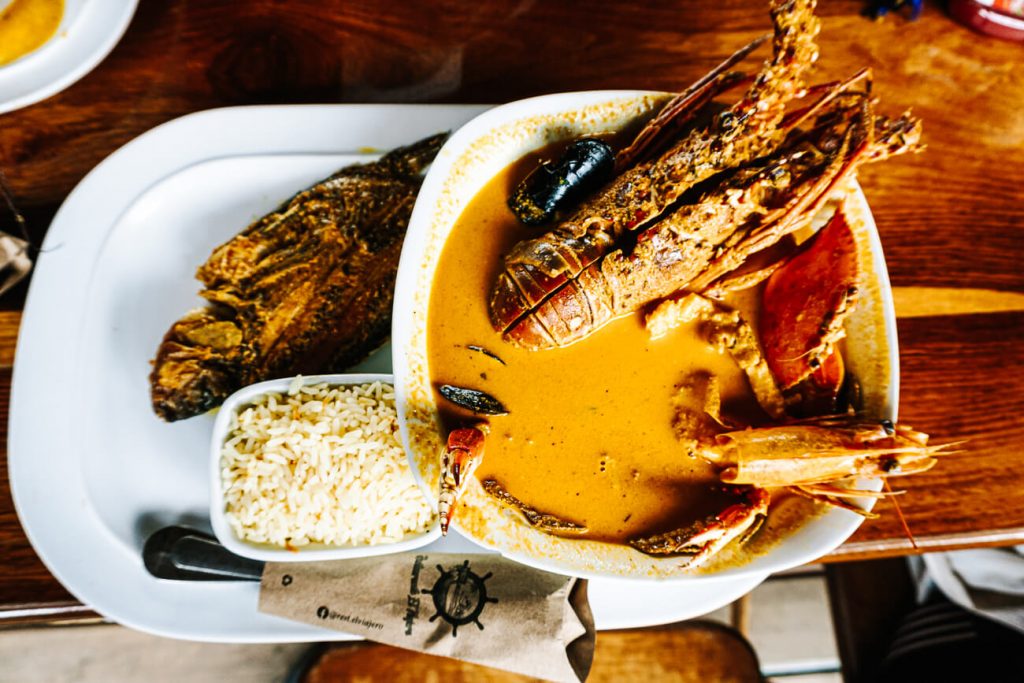 One of my ravel tips for Guatemala is to try the Tapado, a soup consisting of coconut milk, including lobster, shrimp, crab, shellfish and fresh white fish.