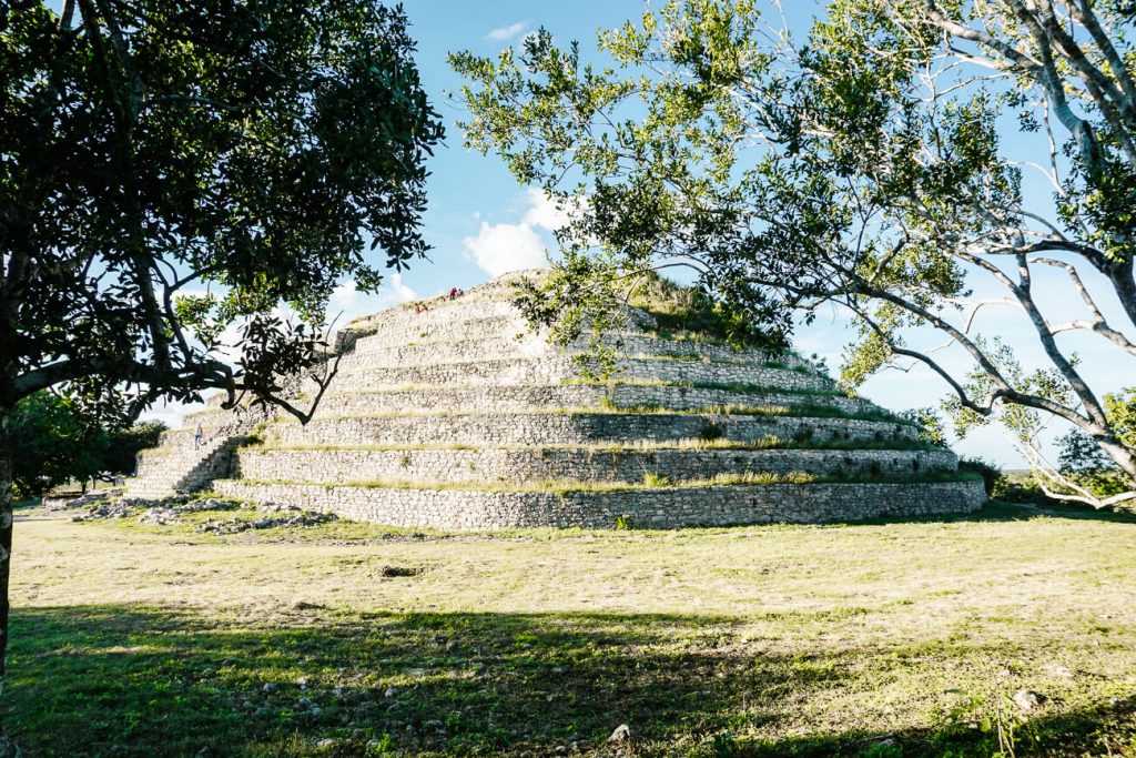 visit former mayan temples, one of the best things to do in Izamal Mexico