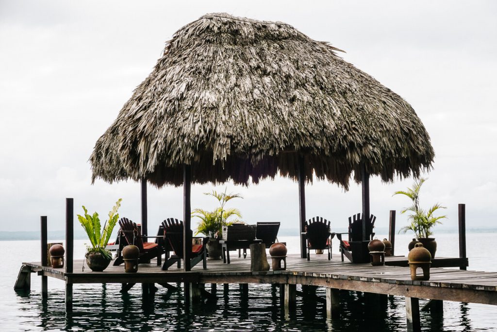 pier at the lago peten itza