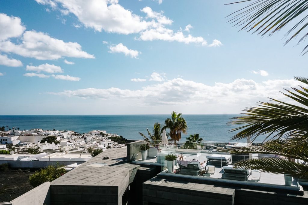 view from room in hotel boutique La Isla y el Mar lanzarote