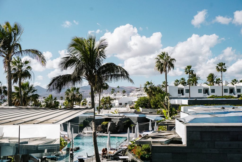 view from room in hotel boutique La Isla y el Mar lanzarote