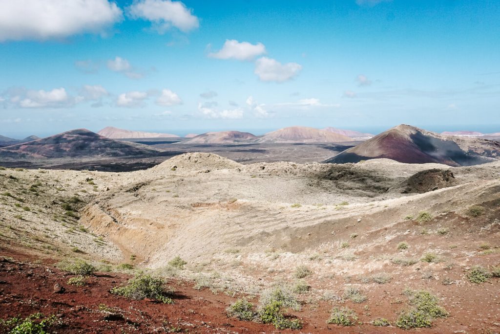 view of Timanfaya National Park Lanzarote