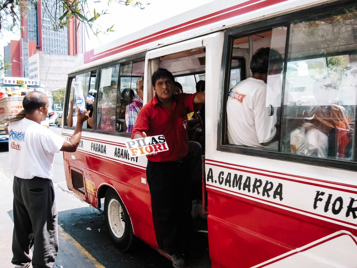 Public transportation in Lima Peru.