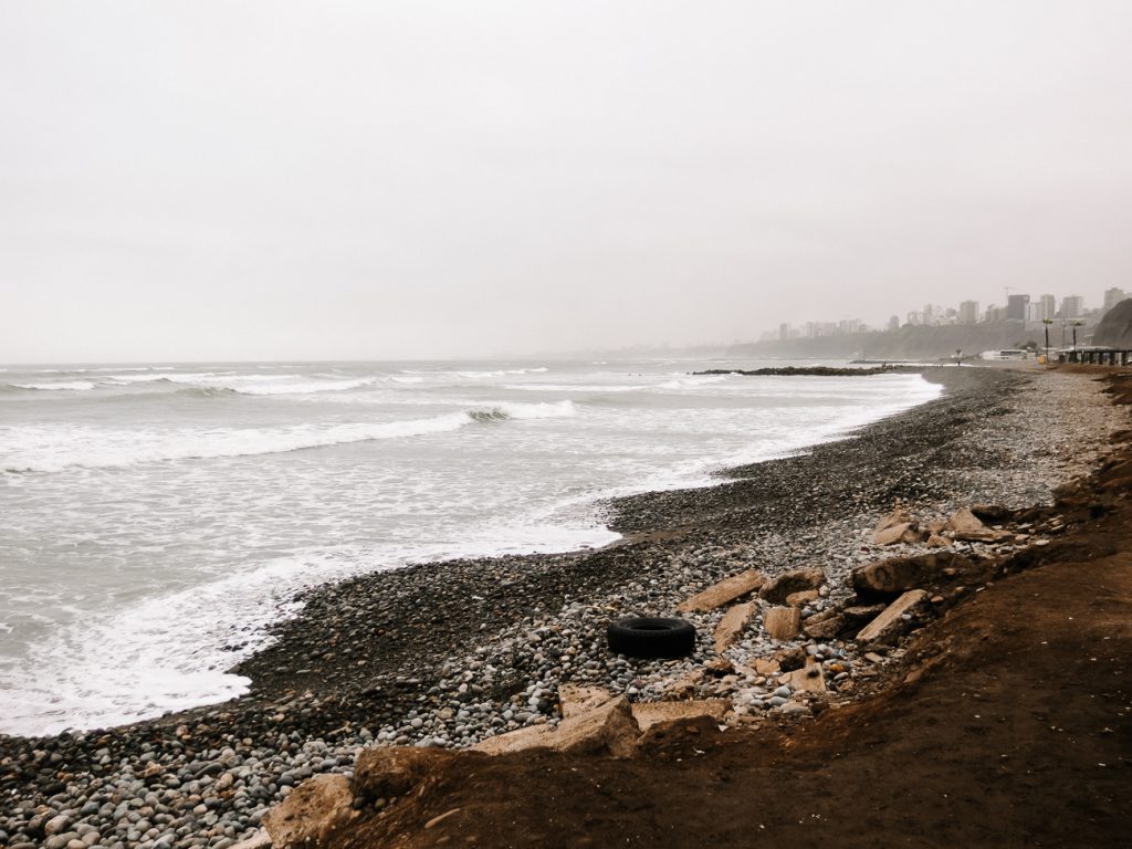 Stranden van Lima Peru.