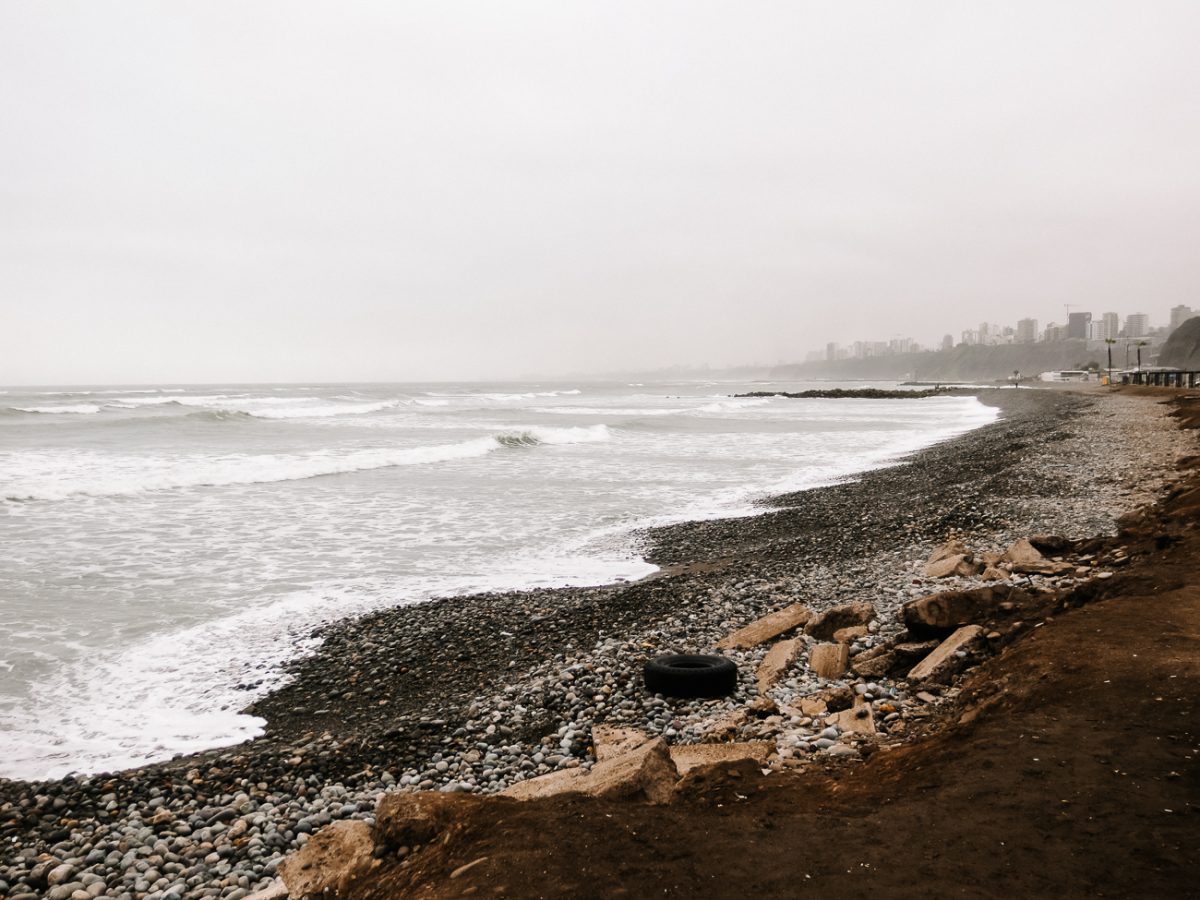 Beaches in Lima Peru.