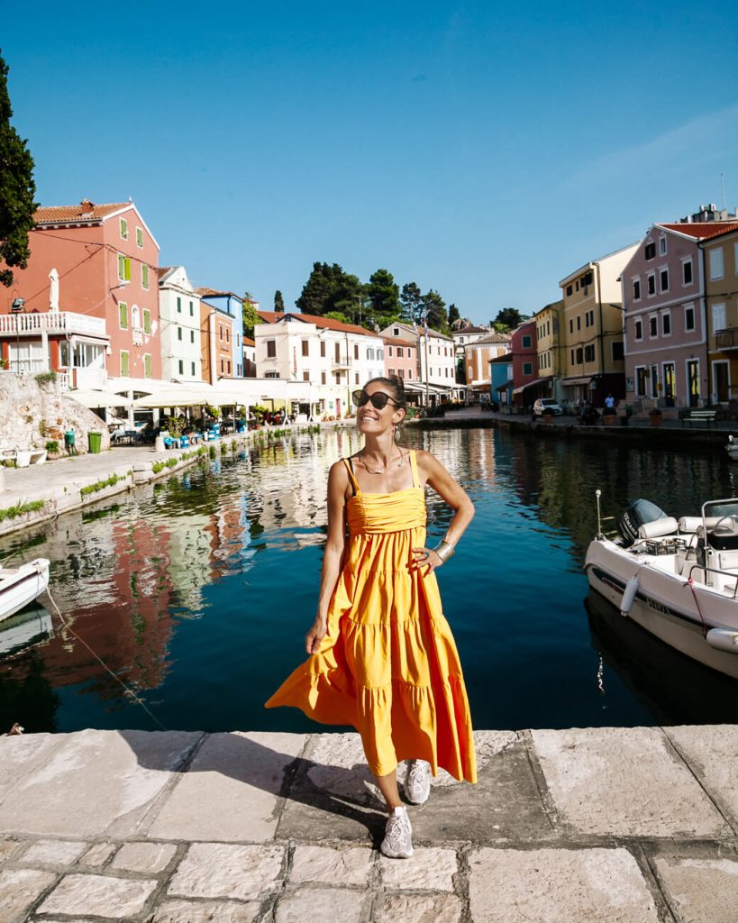 Deborah in harbor of Veli Losinj