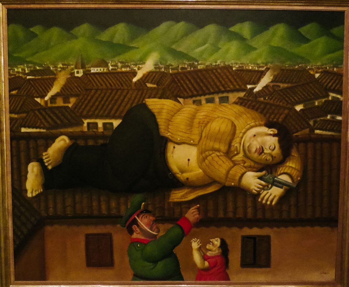 Art by Fernando Botero.