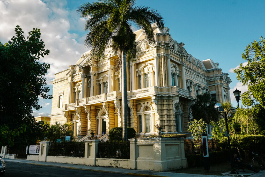 beautiful houses at paseo de montejo in merida