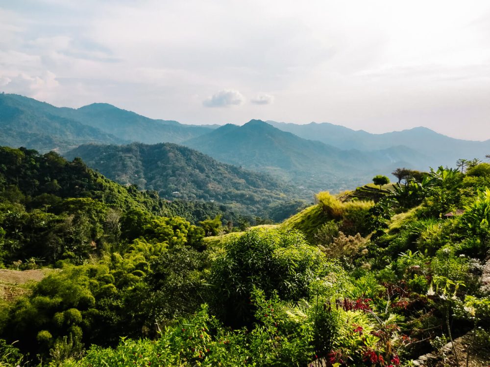 View from Minca, a mountain town in Colombia.