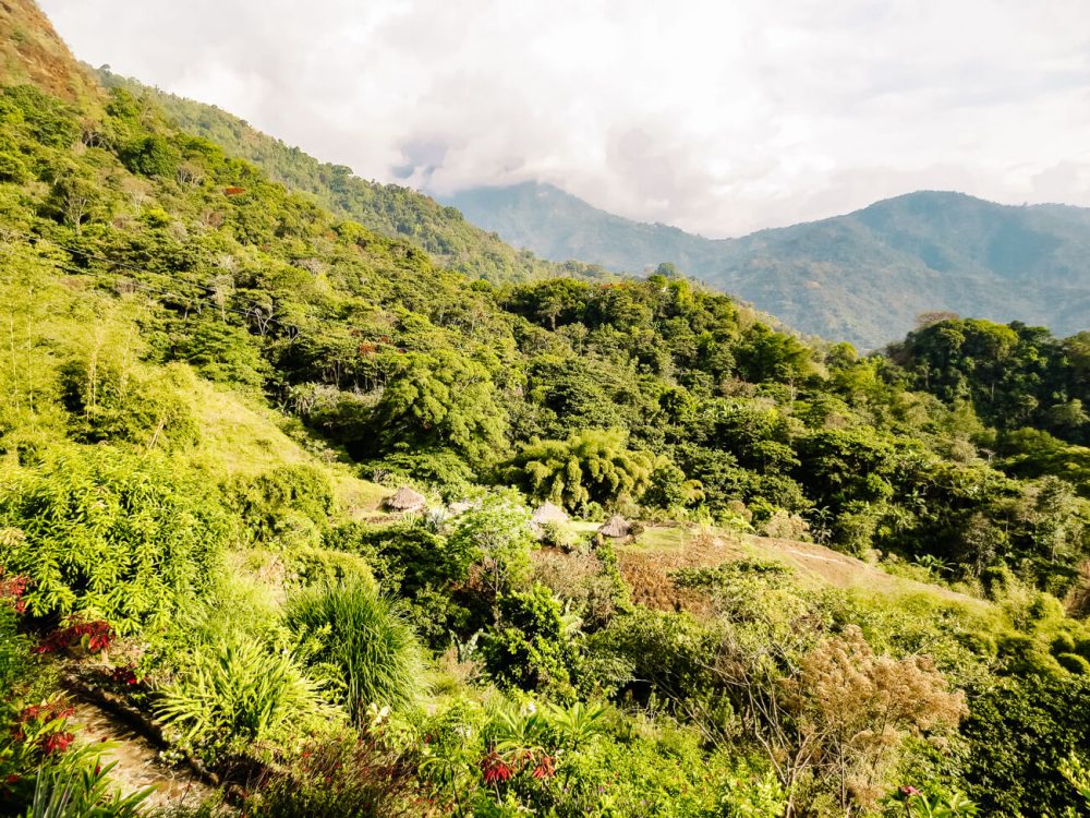 Mundo Nuevo is a stunning place because of the incredible views of the surroundings. You can have a drink or visit the lower community of the Wiwa indigenous people.  A place to be found in my Minca Colombia travel guide.