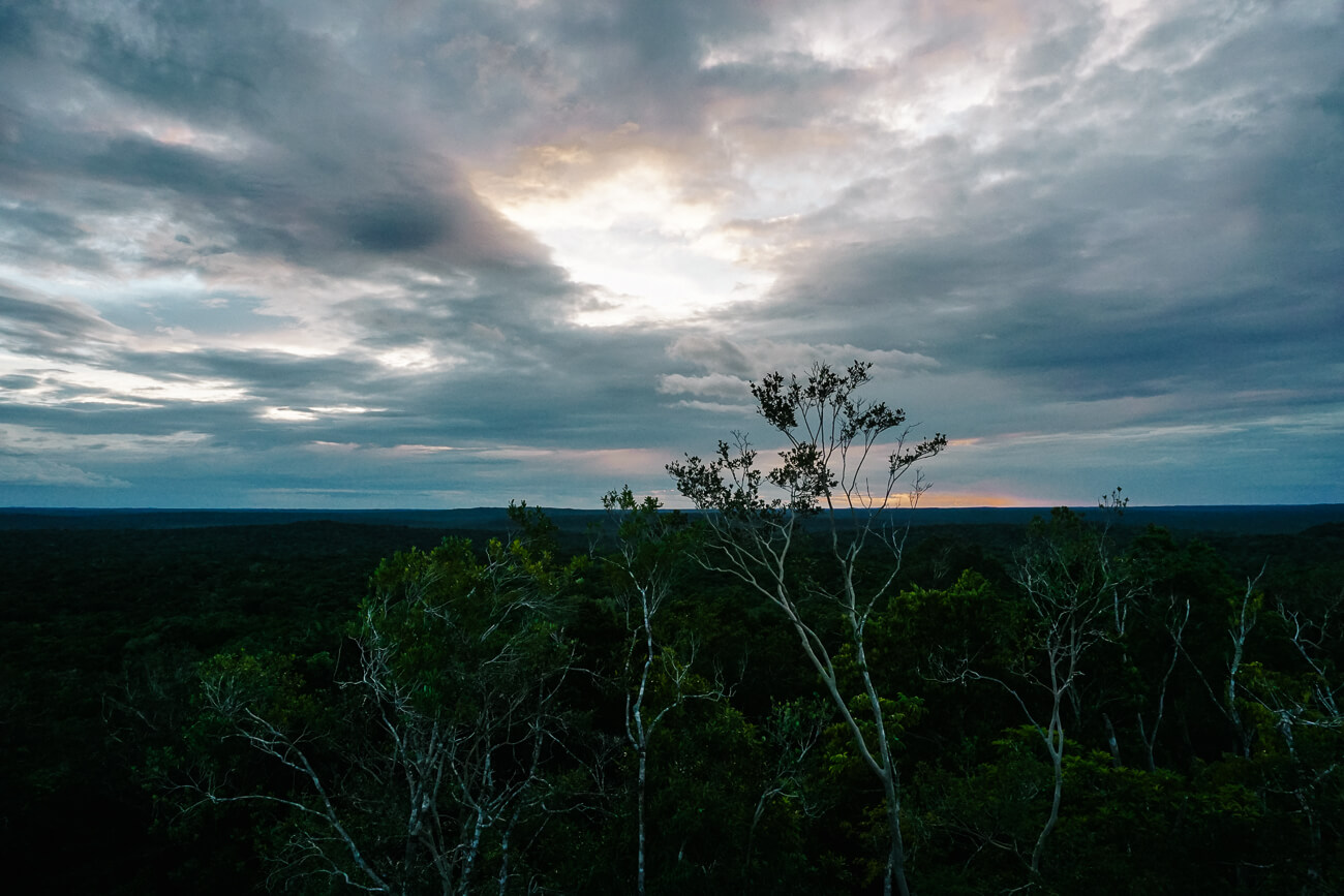 view from La Danta maya tempel