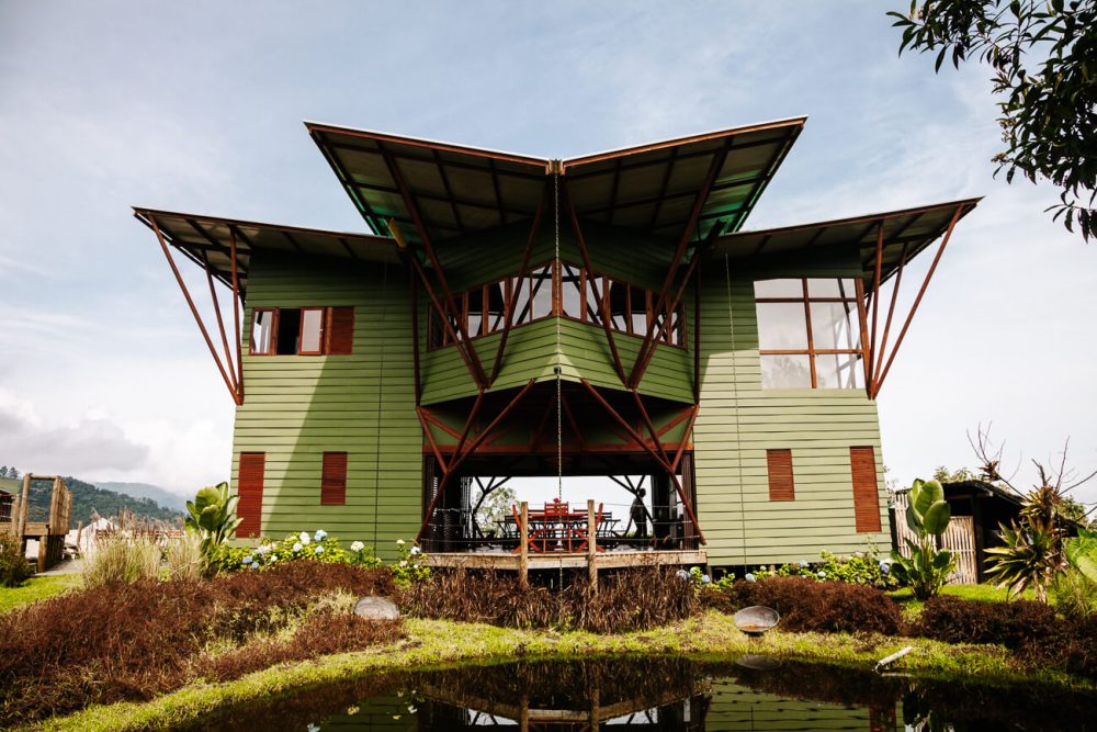 restaurant of El nido del condor Colombia