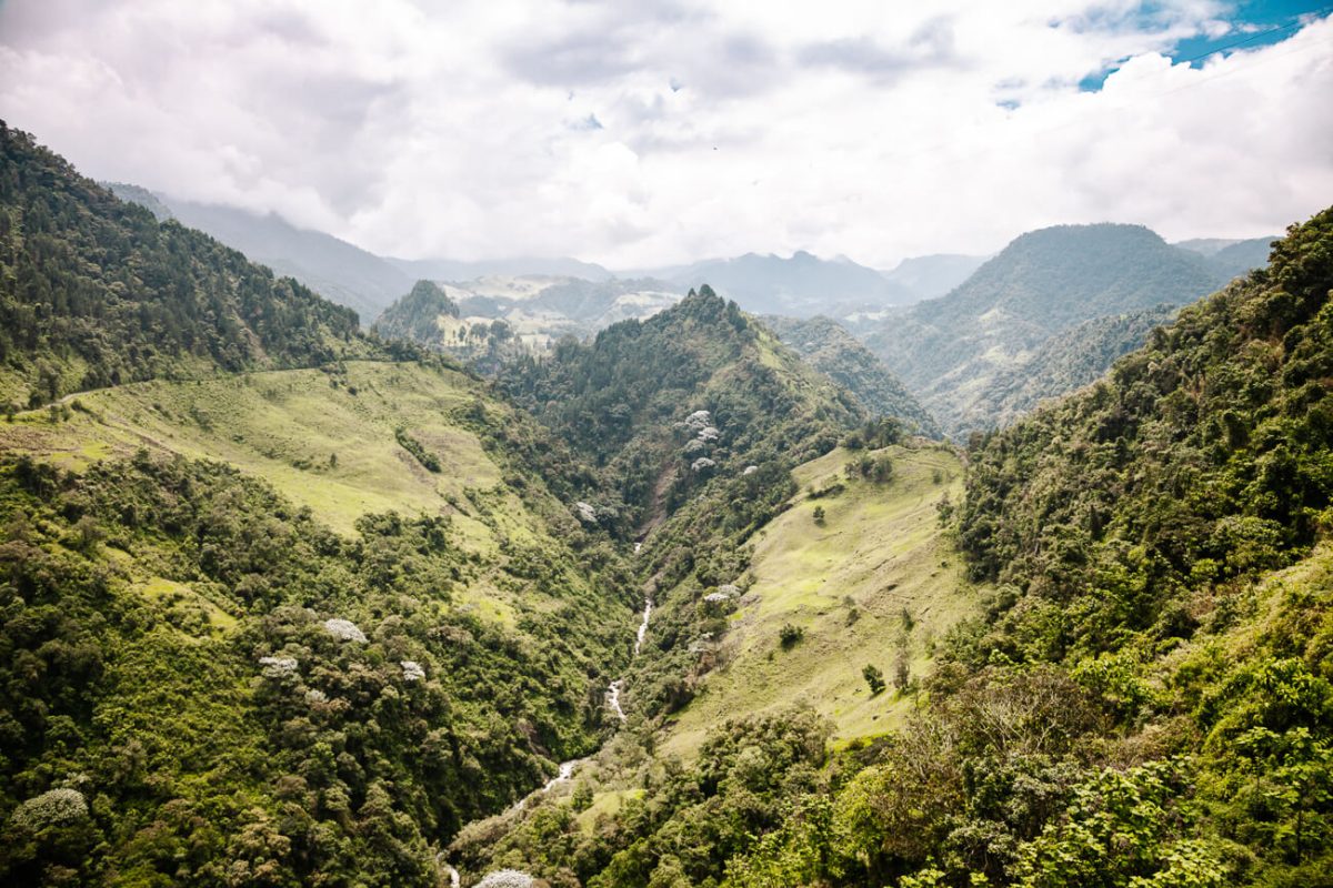 view from ruta del condor in Colombia