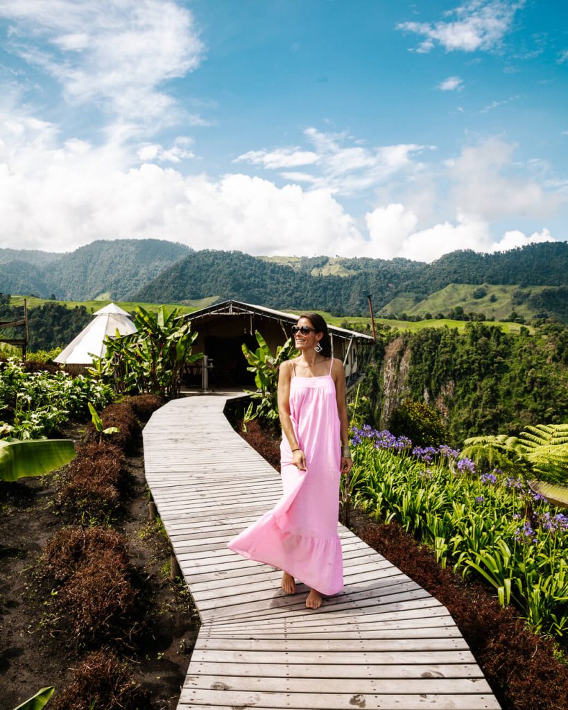 deborah at el nido del condor ecolodge, one of the best places to stay in the coffee region in Colombia