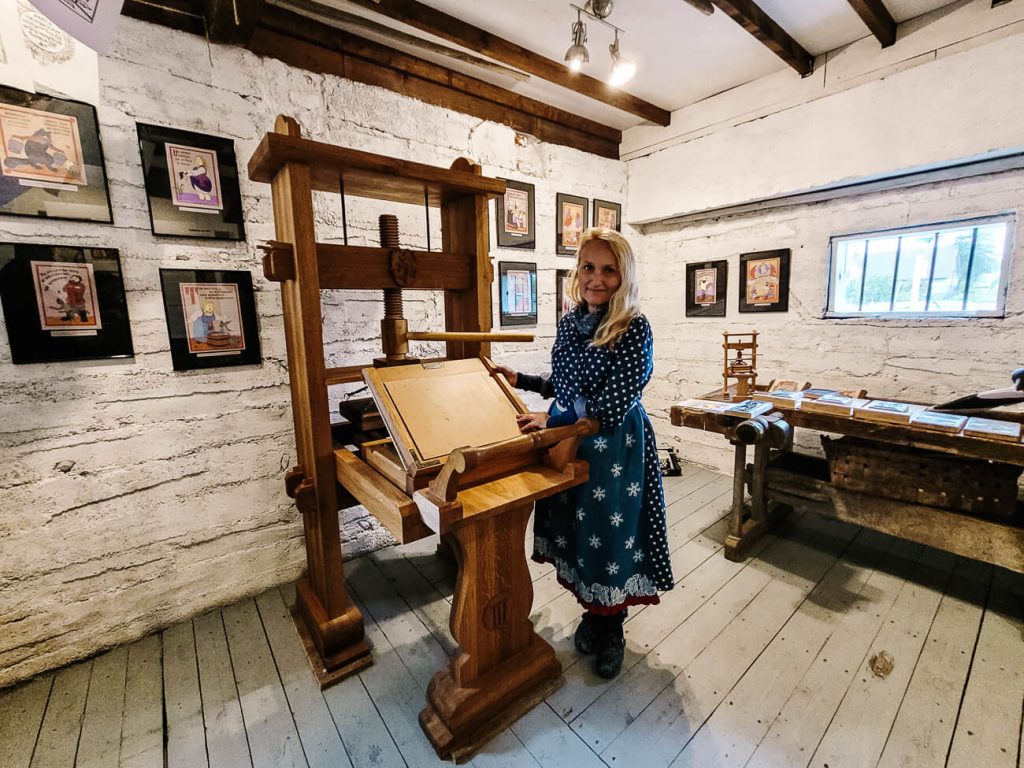 cartoons of the Old Believers in Peipsima museum around Lake Peipus in South Estonia