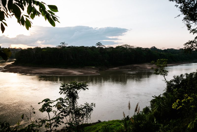 View of Tambopata river.