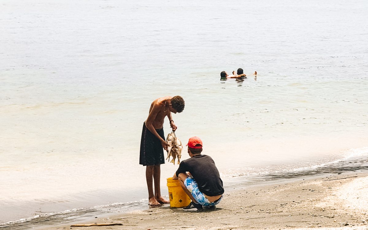 Stroll along the waterfront, one of the best things to do in in Santa Marta Colombia on a hot day.