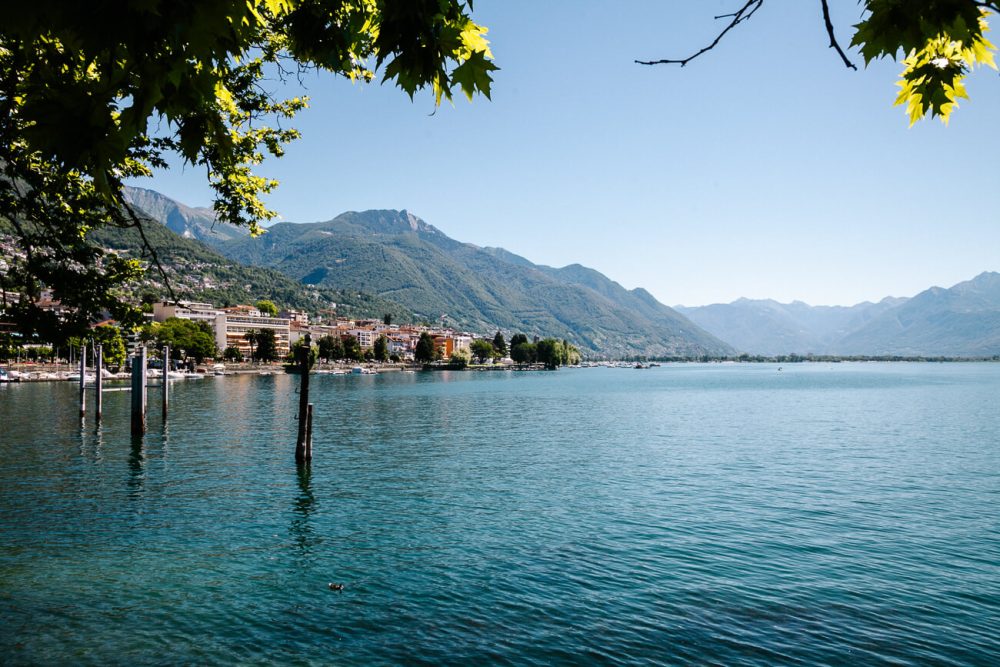 one of the best things to do in Locarno Switzerland is to stroll along the boulevard at the Lago Maggiore