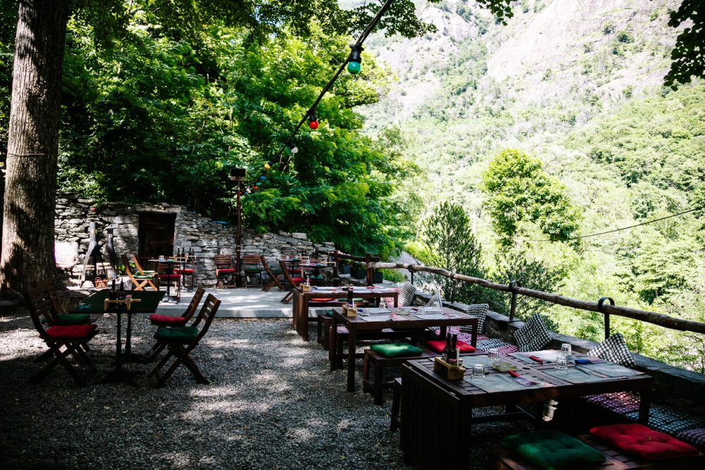 Grottos in Ticino. Grottos are natural caves that used to be storages places for food and drinks, because it stayed cool there. Some of them are still in use but others are local restaurants where you can go for a meal and drink.