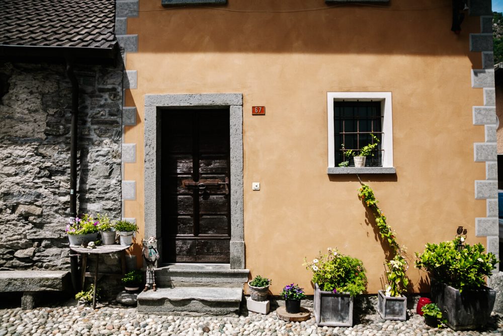 historical villages in maggia valley in Ticino Zwitserland