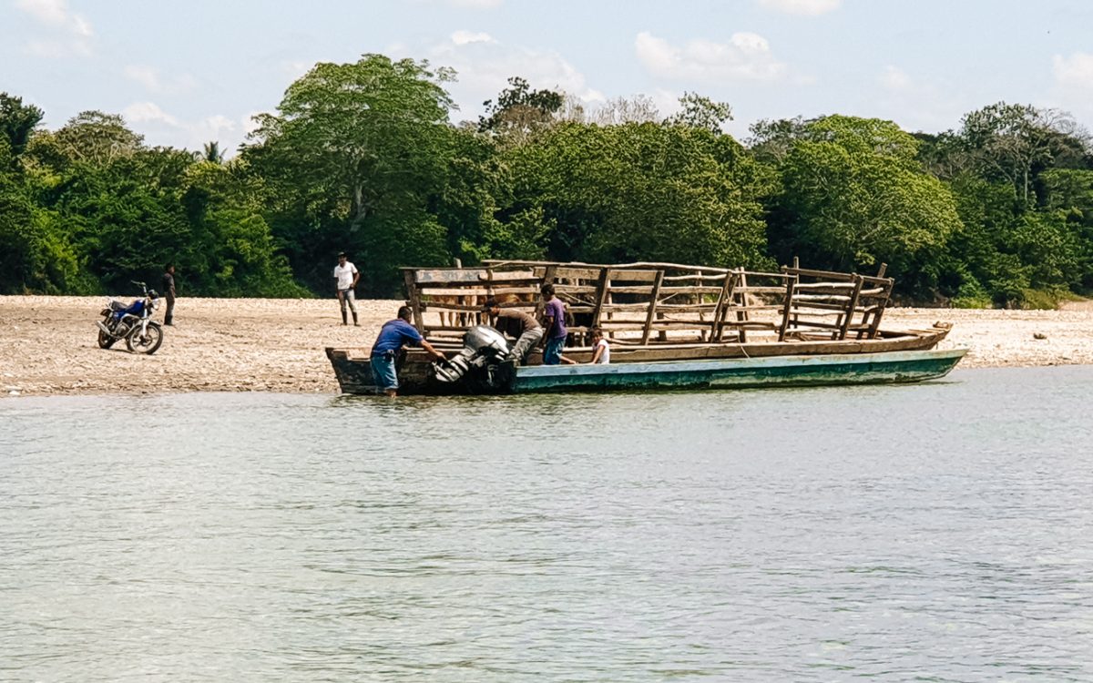 A boat trip to the Yaxchilan ruins on the Usumacinta river in Mexico.