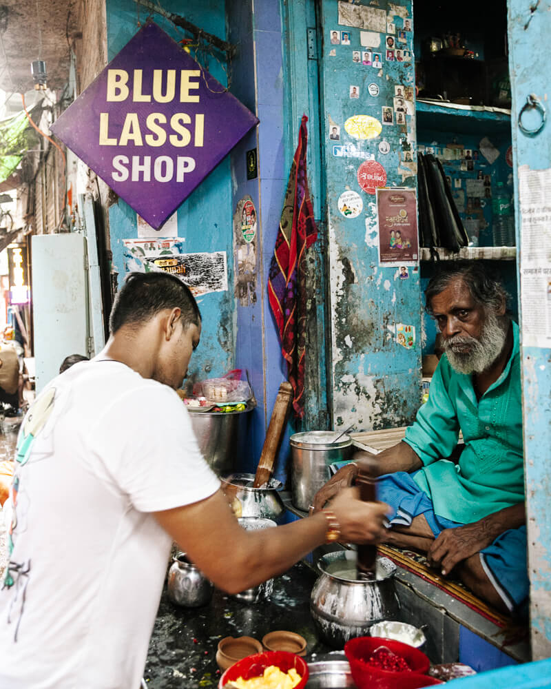 De Blue Lassi Shop.