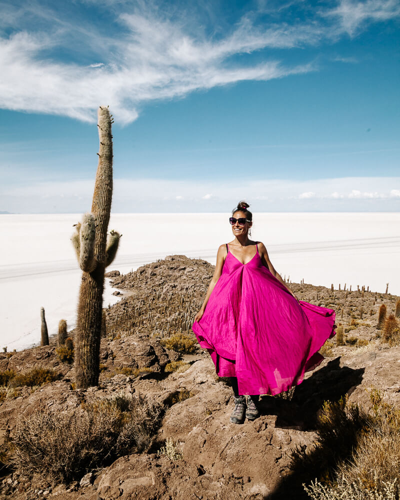 Everything you want to know about visiting Salar de Uyuni in Bolivia and the best insider tips for a salt flats day or multi-day tour. 
