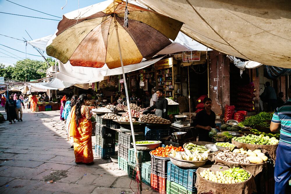 Bazaars in India.