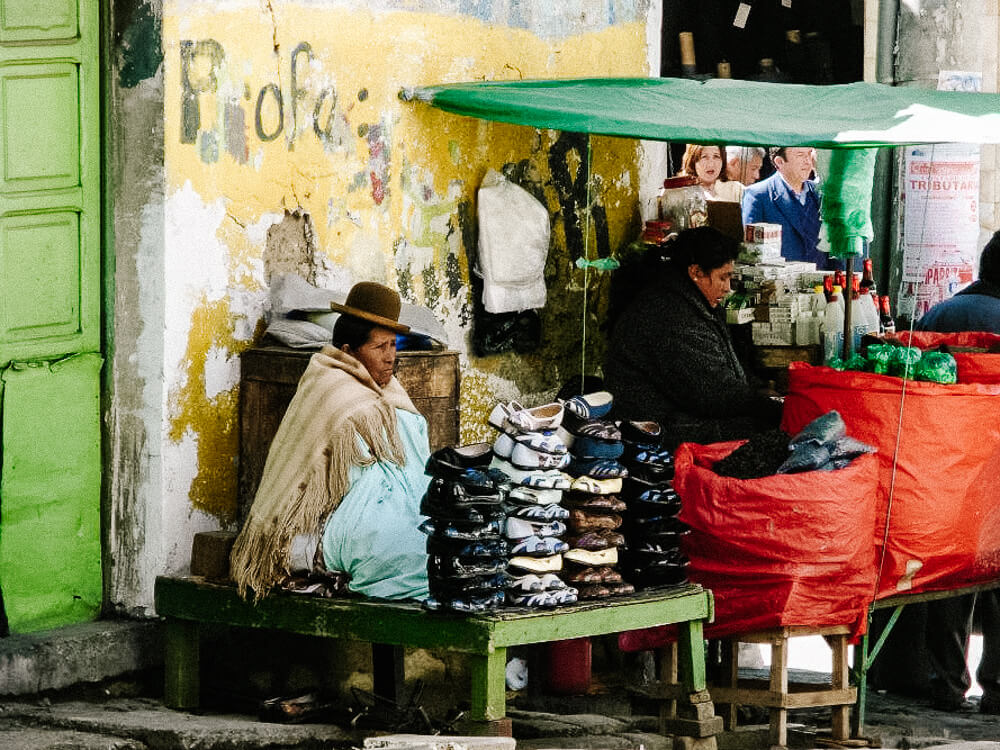 In La Paz you will come across numerous markets and they are an experience in themselves.