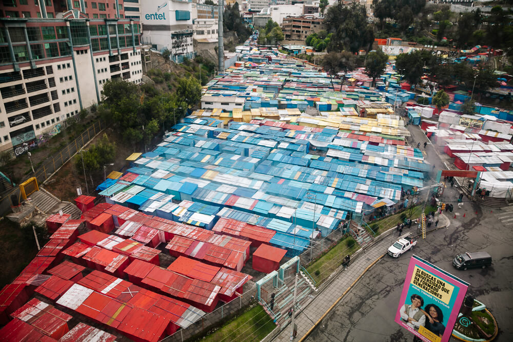 Een van de leukste plekken om te shoppen in La Paz is een van de vele markten.