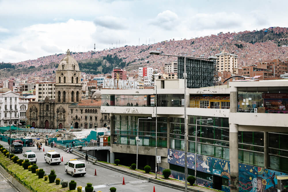 Just north of the Plaza San Francisco in La Paz there is the Mercado Lanza, a local food and flower market.