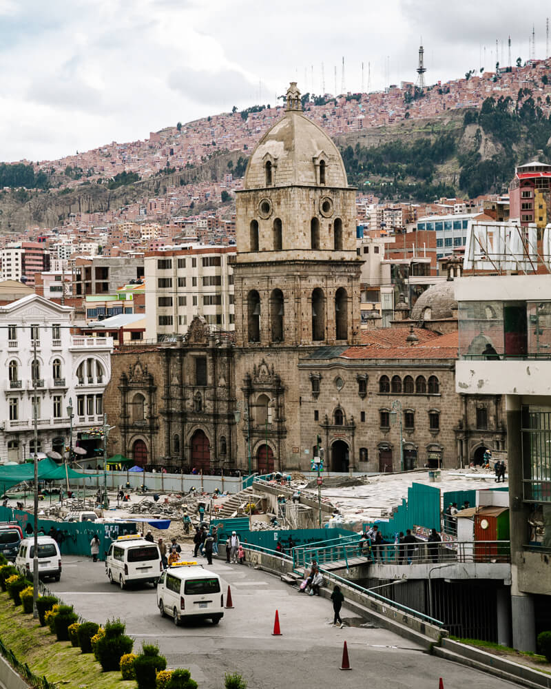 One of the important squares in La Paz is Plaza San Francisco, dominated by the large San Francisco church. 