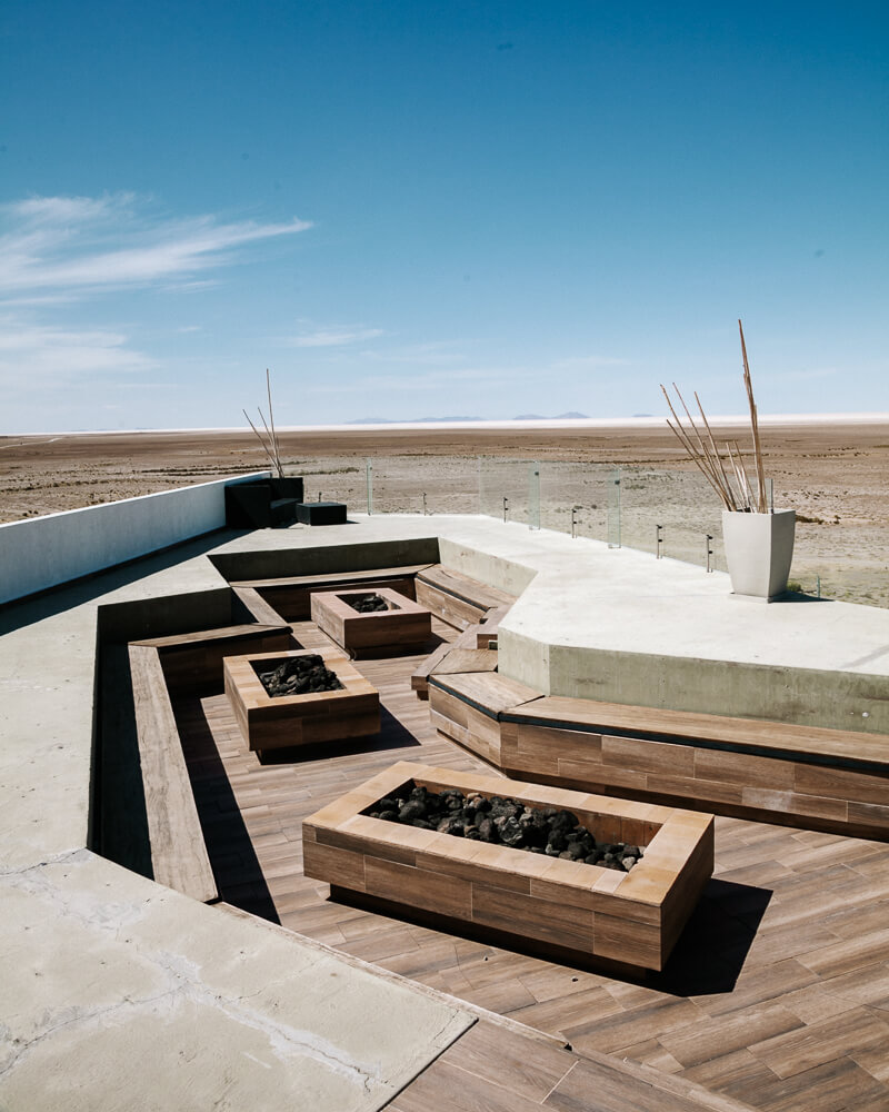 Hotel Luna Salada is located on the edge of the salt flats and is not only one of the most luxurious hotels in the region, it is also the perfect base for exploring the Salar de Uyuni in Bolivia.