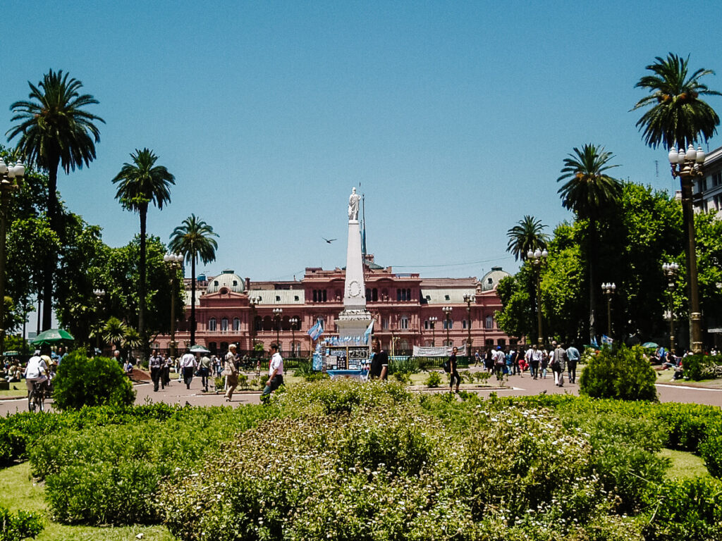 Start your 2 weeks in Argentina itinerary in Buenos Aires, the bustling and cosmopolitan capital of Argentina and visit Plaza de Mayo.