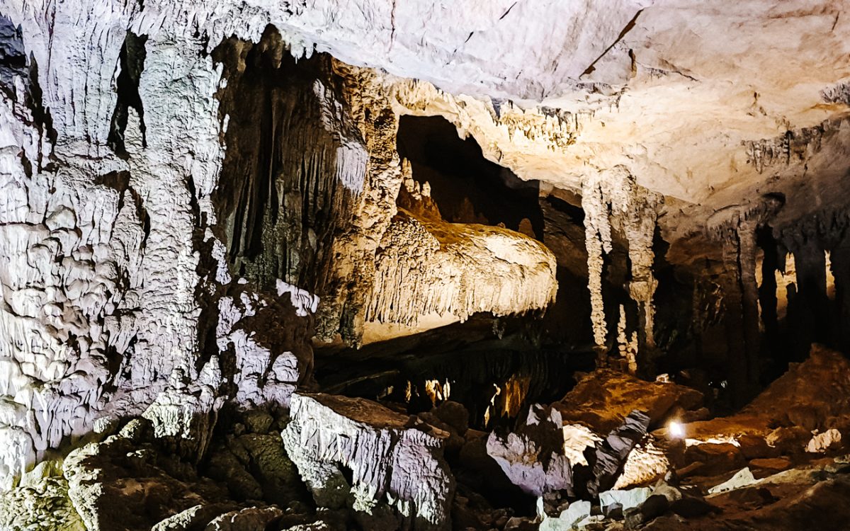 One of the South Laos highlights and things to do is the Konglor cave.