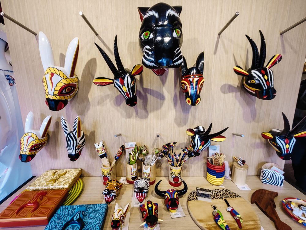 Store of Artesanías de Colombia, a shop and organization dedicated to local people and their crafts. 
