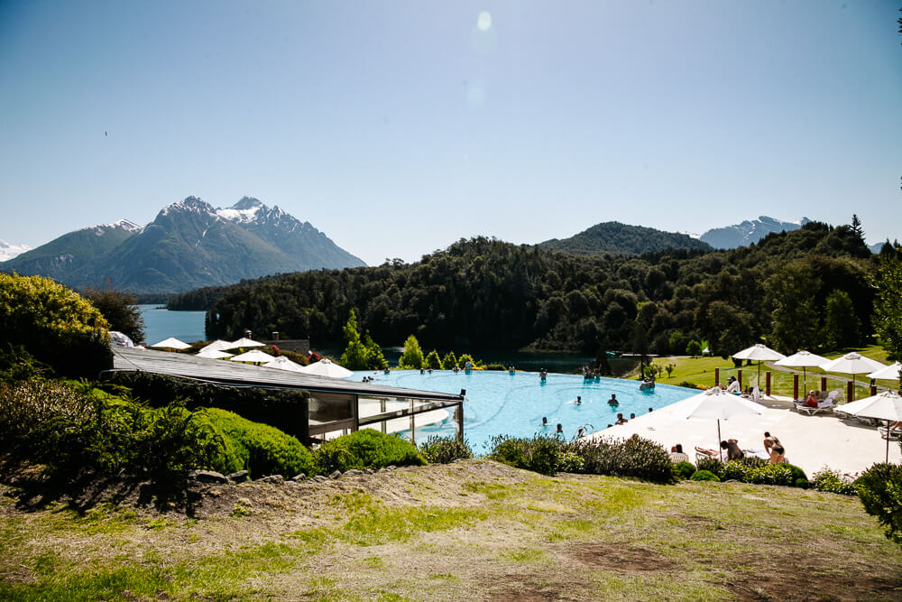 Uitzicht op Nahuel Huapi meer in Bariloche.