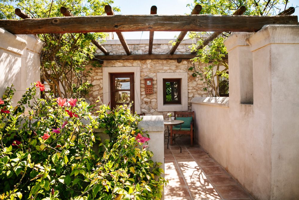 terras van kamer in Boutique Hotel - Can Lluc Agroturismo Ibiza