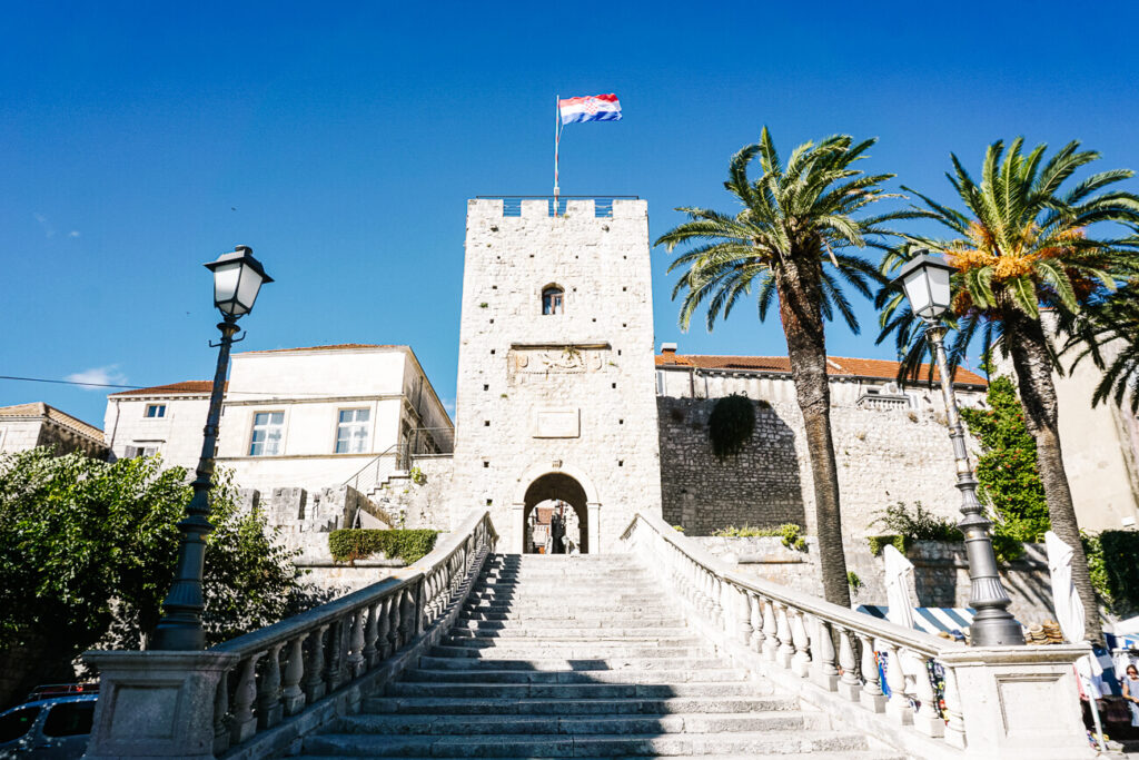 middeleeuwse toegangspoort naar Korcula