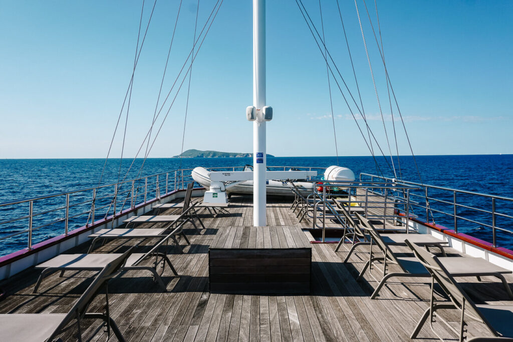 deck van explorer cruise Almissa Sail Croatia