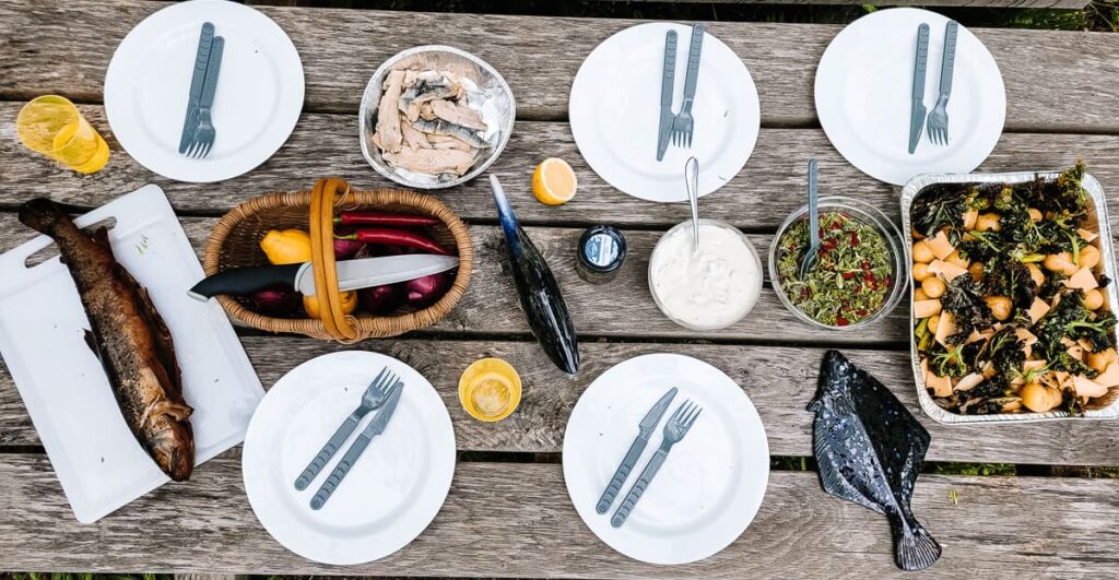 Picknick op Funen Denemarken.