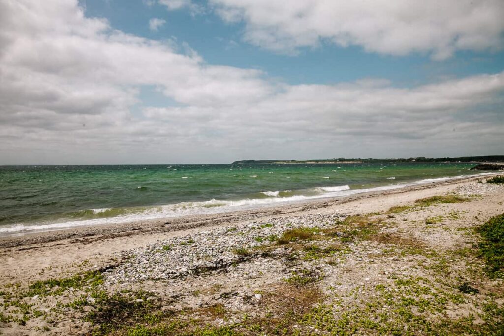 Strand van Agernaes op Funen Denemarken.