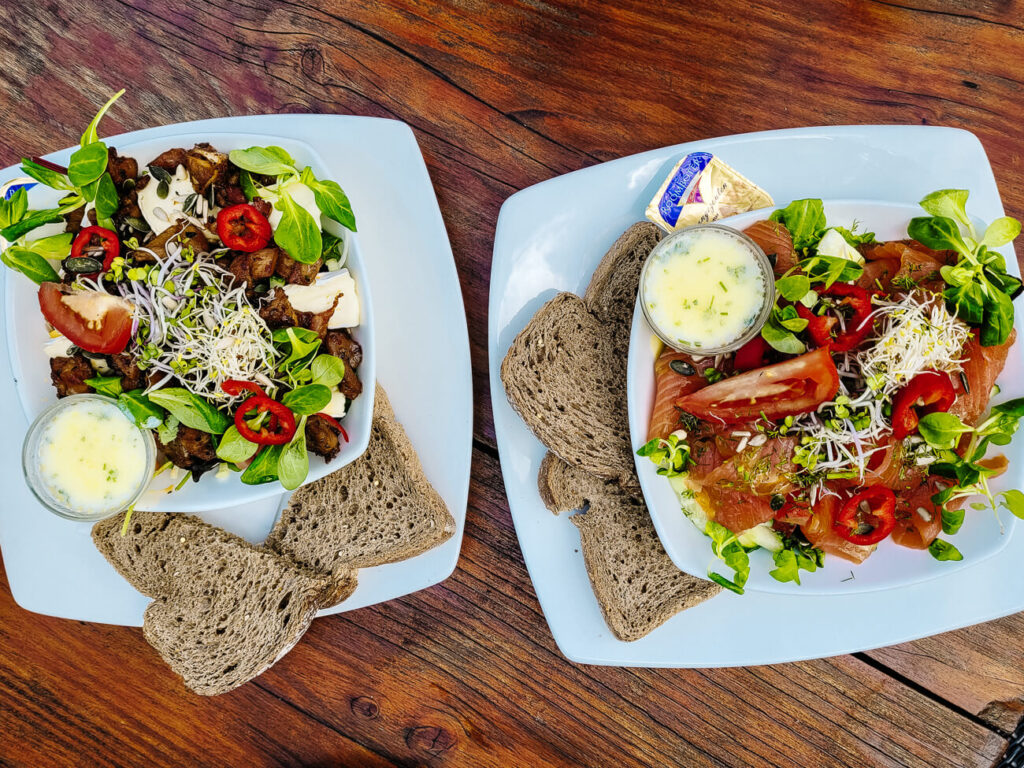 salade lunch bij de Poolshoogte