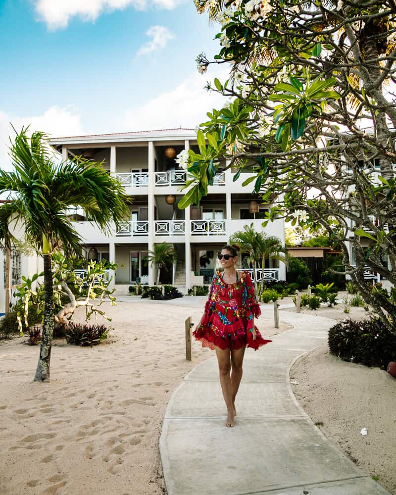 Ontdek The Lodge at Jaguar Reef gelegen aan het strand van Hopkins in Belize.