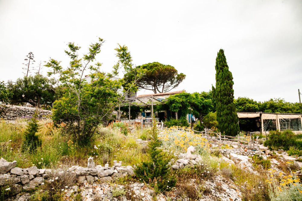 aromatische eilandtuin van Losinj Kroatie